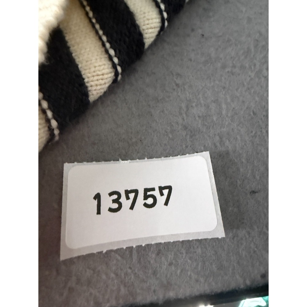 Anthropologie Maeve Chandler Sweater Womens XL Black Cream Boxy Minimalist Chic - Picture 14 of 14
